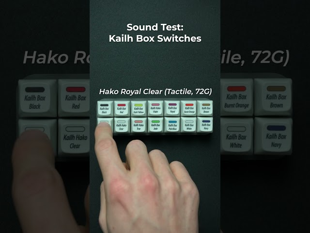 Sount Test - Kailh Box Switches!