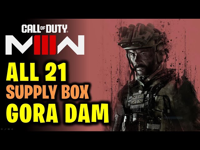 Gora Dam: All 21 Weapons & Items Locations | Supply Box Collectibles | COD Modern Warfare 3
