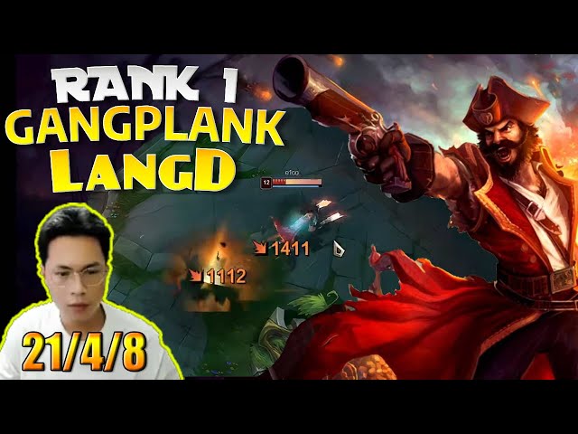 🔴 LangD Gangplank vs Sett (21/4/8) - LangD Rank 1 Gangplank Guide