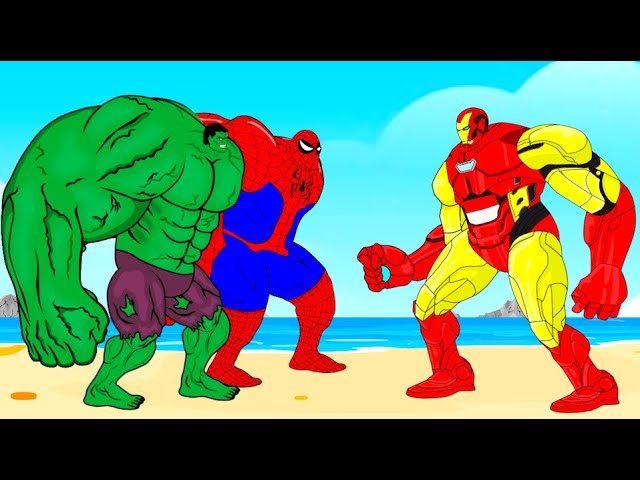Evolution of HULK, SPIDER-MAN Vs Evolution of IRON-MAN : Who Is The King Of Super Heroes ?