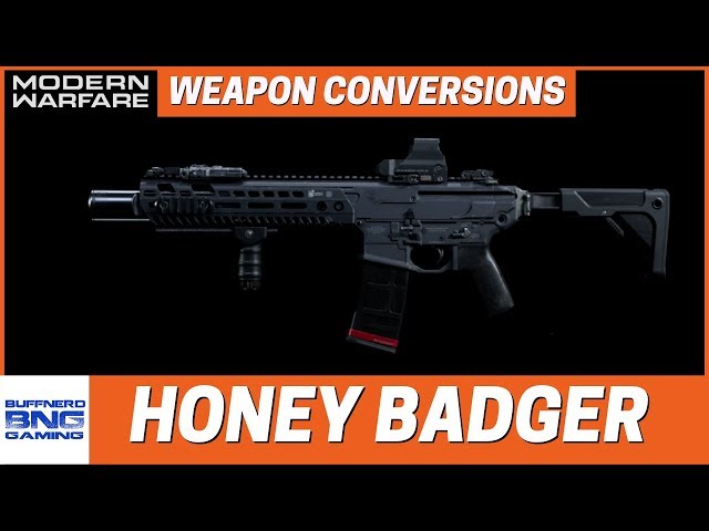 AAC Honey Badger Weapon Conversion - Call Of Duty Modern Warfare