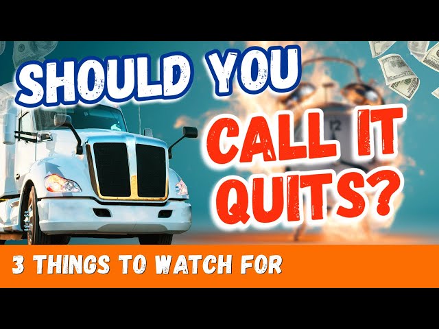 3 Signs You May Need To Call It Quits | Lease Operator Challenges
