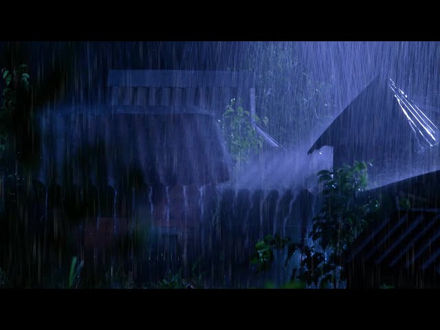 Pioggia sul Tetto - Addio Insonnia con Pioggia Battente e Tuoni Ringhiano su un Tetto di Notte