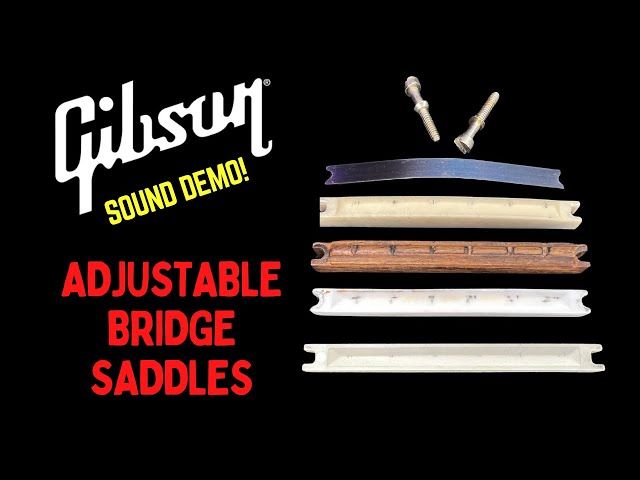 Gibson J-160e Adjustable Bridge Saddles Sound Demo