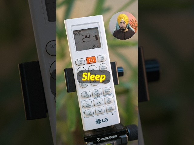 LG AC Remote Control Guide ❄ Sleep ❄ #shorts #remotecontrol #airconditioner