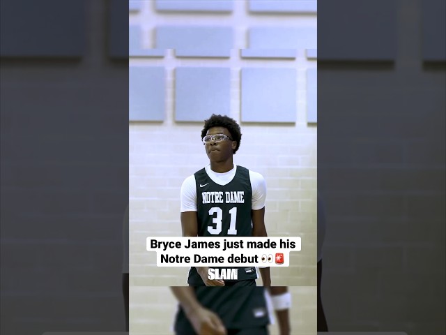 Bryce James Makes Debut With New School 👀🚨 Notre Dame Fall League #basketball #slamhs