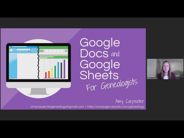 Google Docs and Google Sheets for Genealogists