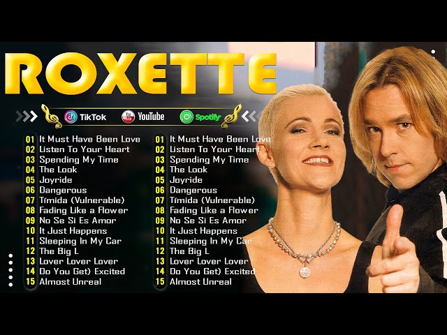 Roxette Greatest Hits ☀️ 70s 80s 90s Soft Rock Music 2024 ☀️