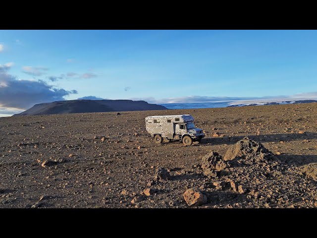 Mercedes - Zetros 4x4, Exmo on Iceland, EXPEDITION ICELAND (34) Crossing Highlands between Glaciers!