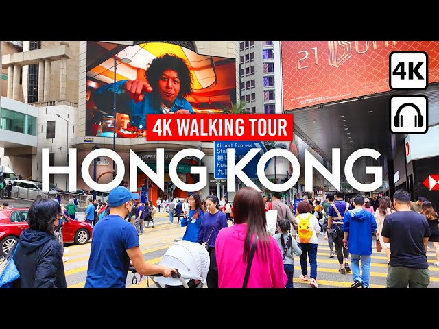 HONG KONG 🇭🇰 4K Walking Tour, Lose Yourself In Central District
