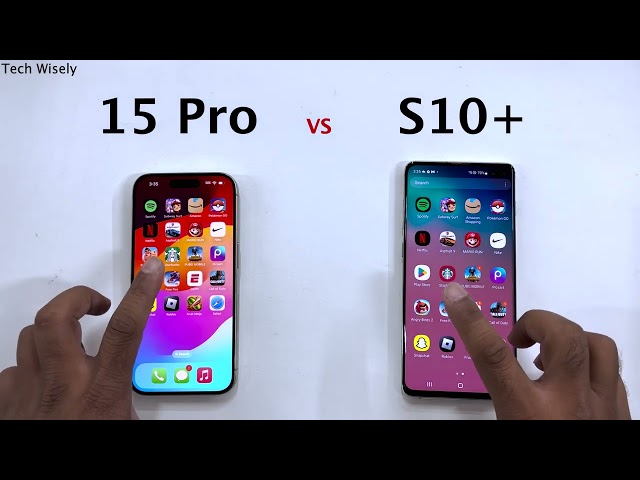 iPhone 15 Pro vs SAMSUNG S10 Plus - Speed Test