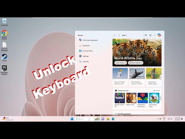 Fix Can't Type Anything | Unlock Keyboard In Windows 10/11