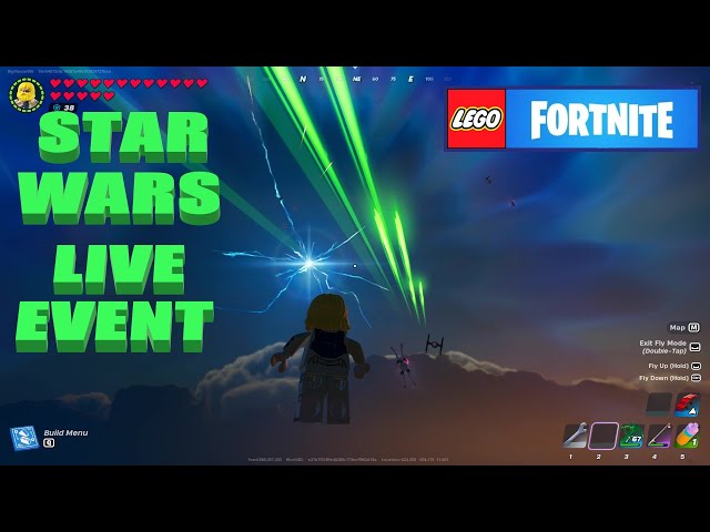 Star Wars Live Event And Crash Site Lego Fortnite