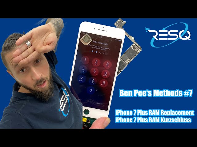 Ben Pee’s Methods #7: iPhone 7 Plus A10 RAM Replacement - Mail in repair out of the USA - DATARESCUE