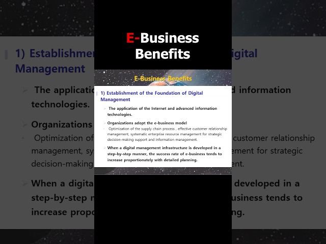 E-business benefits 📈🛒