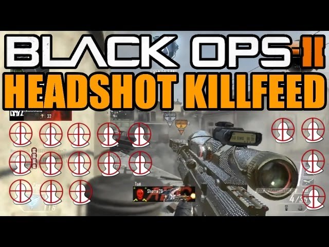 Black ops 2 sniper headshot killfeed