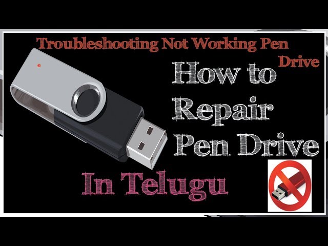 How to Repair Pendrive in telugu