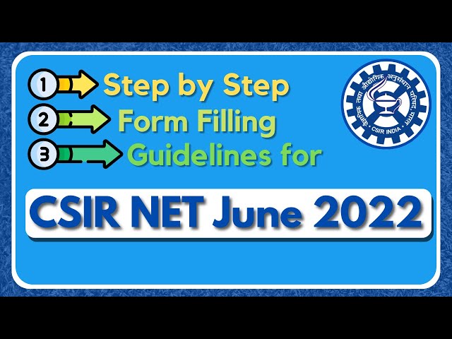 Step by Step Guide: CSIR June 2022 | Form Filling Guide | All 'Bout Chemistry