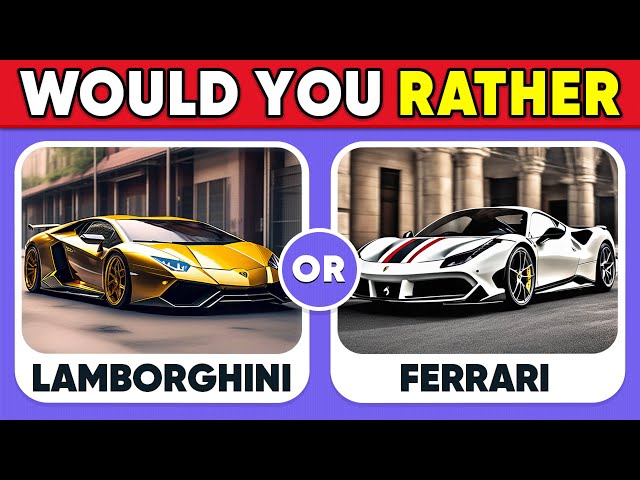 Would You Rather…? Luxury Car Edition! 🚗🚙