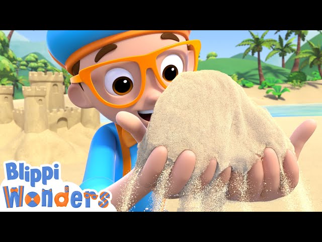 Blippi Learns How Sand Is Made! | Blippi Wonders Educational Videos for Kids