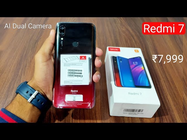 Redmi 7 Unboxing & Overview (Lunar Red) RealMe 2 से अच्छा?