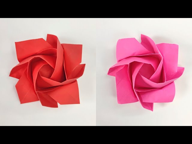 Origami ROSE byToshikazu Kawasaki | How to make a paper roses