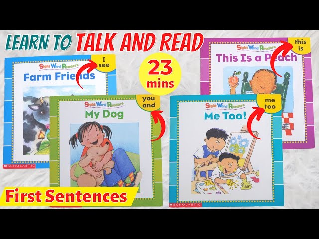 Learn to Talk and Read | First Sentences | Sight Words Reading | Learning Videos for Toddlers