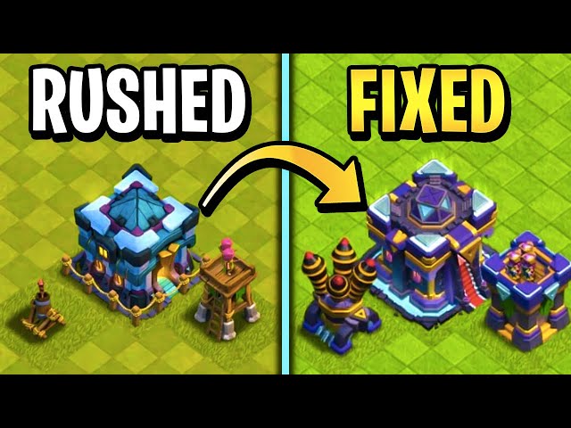 The FASTEST Way to Fix a Rushed Base in Clash of Clans!
