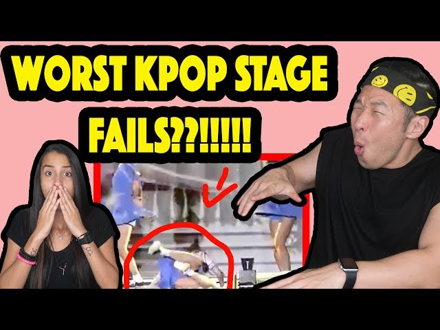 THE WORST KPOP STAGE FAILS AND ACCIDENTS REACTION VIDEO!