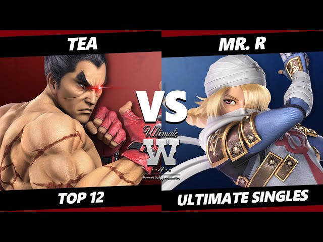 Ultimate Wanted 4 Top 12 - Tea (Pac Man, Kazuya) Vs. Mr. R (Sheik) SSBU Ultimate Tournament