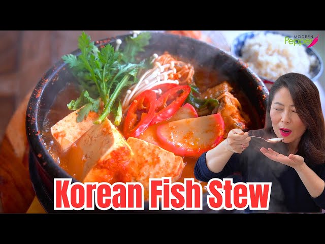 🌶Spicy Korean Fish Stew Recipe with ADDICTIVE BROTH [Pollock Fish Maeuntang Recipe] 칼칼한 동태찌개, 동태 매운탕