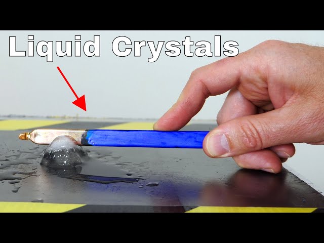 Liquid Crystals Painted on Heat Pipes