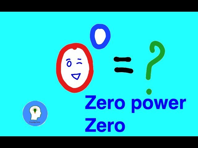 What is 0 to the power of 0? | zero power zero
