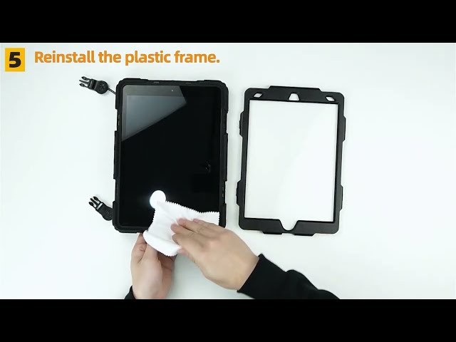 Guide to the installation of the HXCASEAC shockproof case.