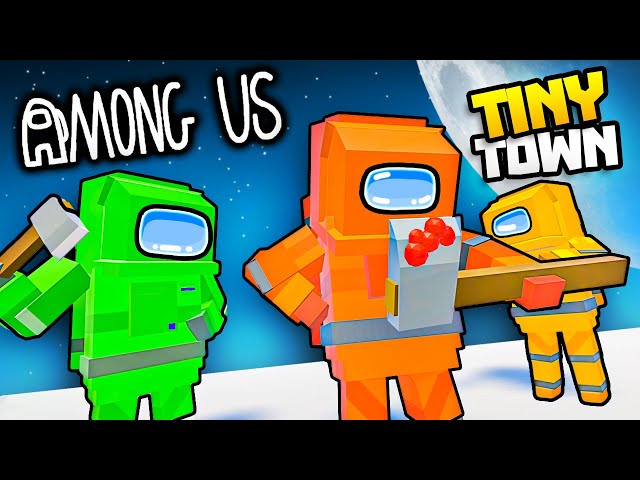 WHO IS THE IMPOSTER!? - Among Us in Tiny Town VR