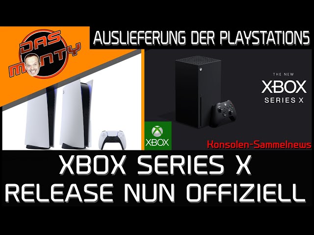 Xbox Series X Release offiziell | Xbox Series S quasi bestätigt | PS5 in der Auslieferung | DasMonty