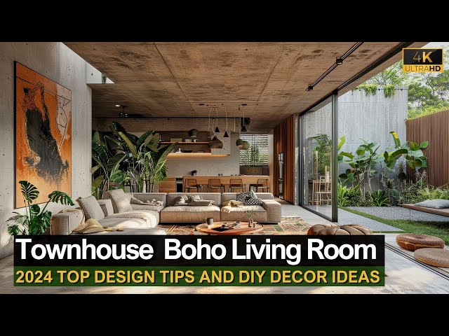 Creating a Boho Wonderland in Your Townhouse Living Room: Top Design Tips and DIY Decor Ideas
