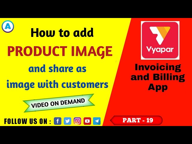 Vyapar: How to add product image in Vyapar app || Vyapar per product image kaise add kare || Part 19