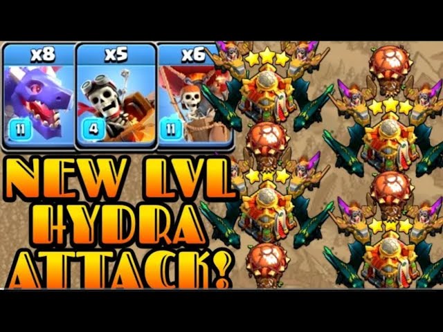 Th16 New Level Dragon & Dragon Rider Attack Strategy! New Max level Hydra TH16 Attack Strategy COC