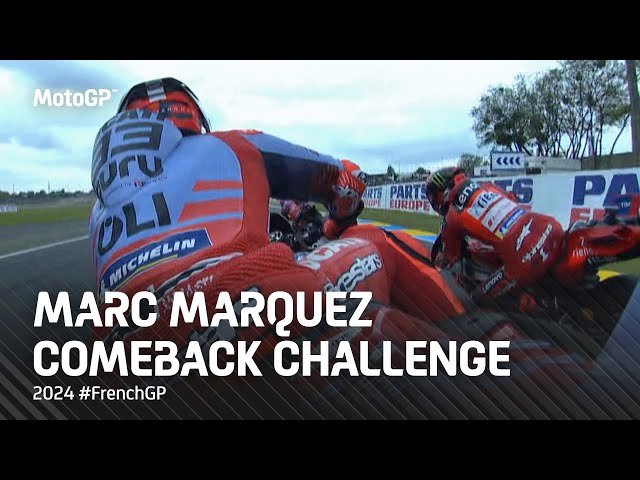 13th ⏩ 2nd from Marc Marquez' onboard 🎥 | 2024 #FrenchGP