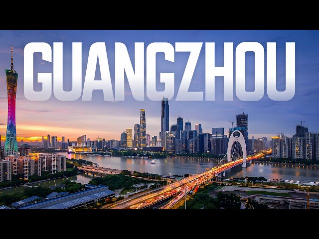 Guangzhou, China. Moderna y agitada ciudad del sur de China