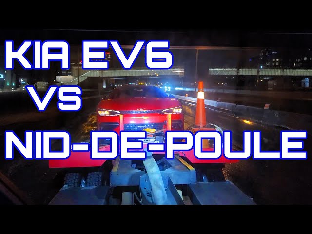 Kia EV6 versus nid-de-poule = désastre