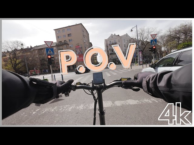 POV: E-bike Uncut A to B grocery bag delivery.