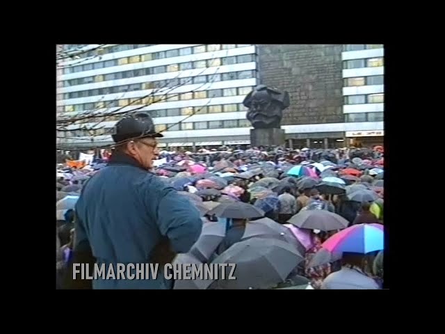 Kundgebung der IG Metall am 17.02.1993 in Chemnitz