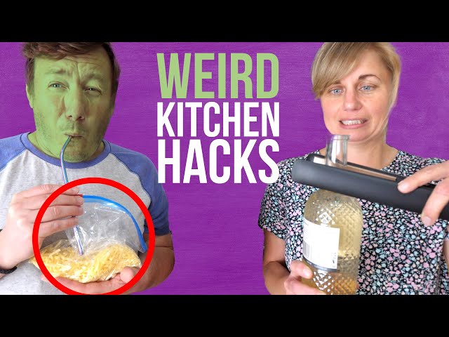 We tested Viral Kitchen Hacks | Can You Open Wine with Hair Straighteners?