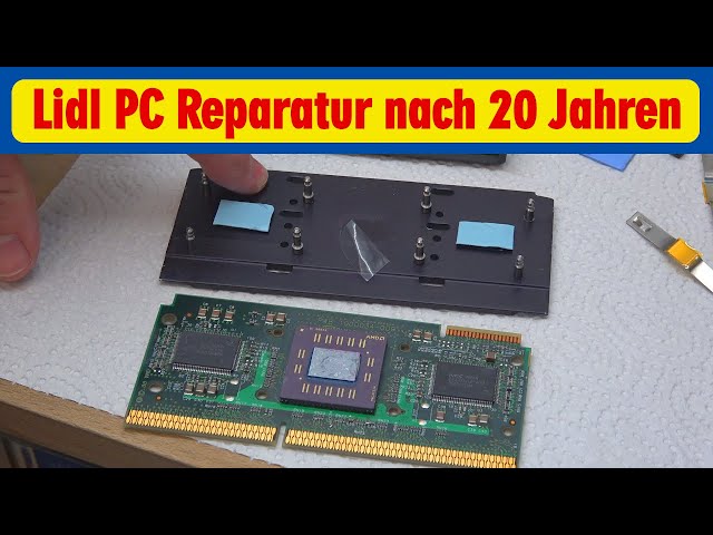 Lidl PC Reparatur nach 20 Jahren 👍️ AMD Athlon K7 Slot A mit Windows und 128MB RAM 🙂️