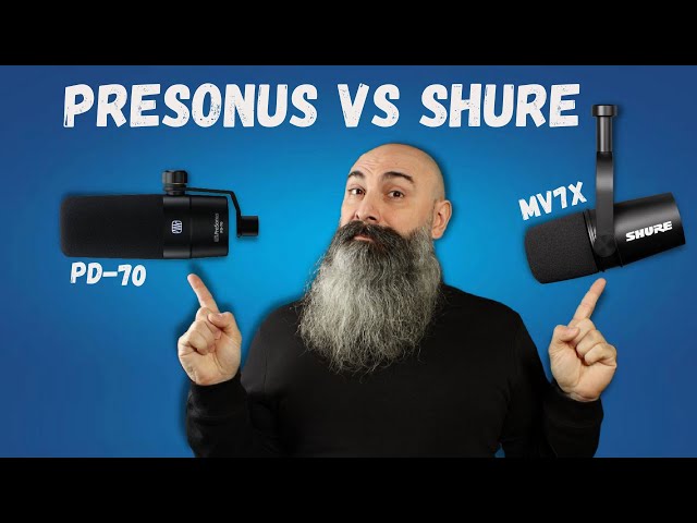 Shure MV7X VS Presonus PD-70: Best Microphones for Podcast?