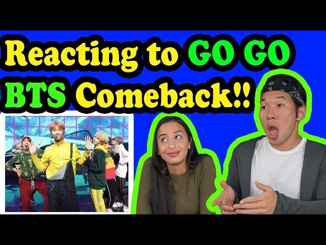 BTS -  GO GO - BTS LIVE (COMEBACK SHOW) REACTION!!!!