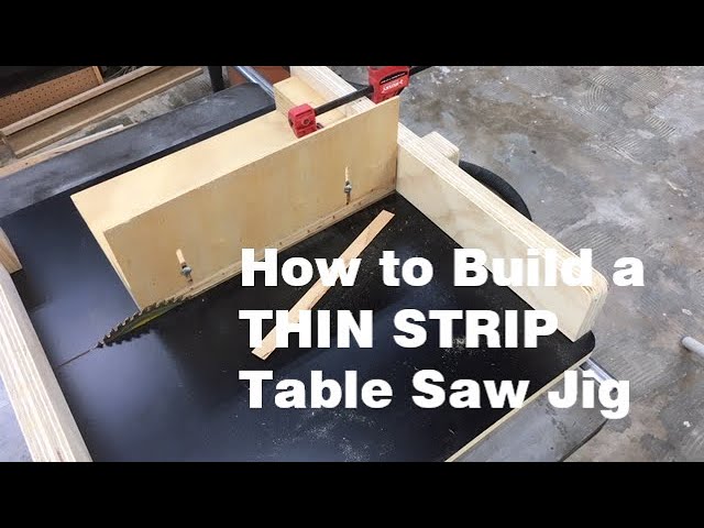 How to Make a THIN STRIP Tablesaw Jig