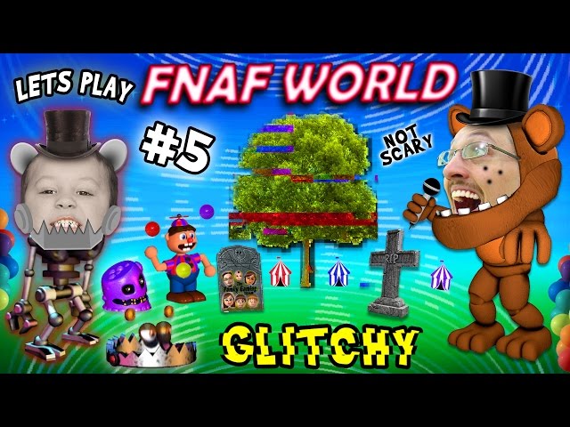 Lets Play FNAF WORLD #5: Graveyard Gets Glitchy w/ FGTEEV Duddy & Chase (NEW AREAS UNLOCKED)